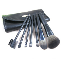 7PCS Travel Cosmetic Kit Ensemble de brosse à maquillage avec plaque métallique en pochettes
